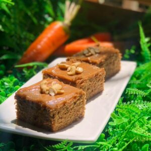 Carrot Cake with Cashew Butter Topping (3pcs)