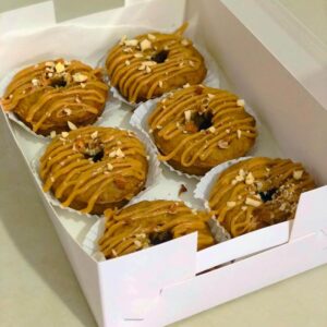 Doughnut with Cashew Butter Topping