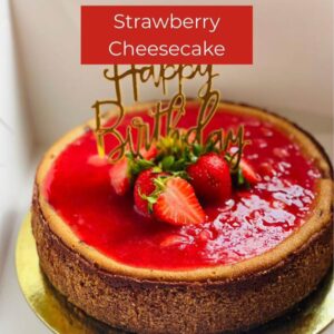 Cashew Cheese Strawberry Cake (Full)